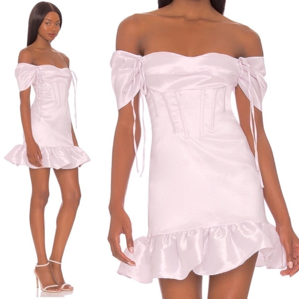 LPA Rosa Mini Dress in Washed Lavender Sz. Large